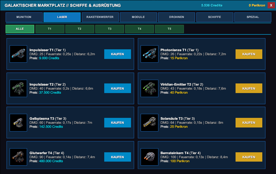Galaktischer Marktplatz — Schiffe und Ausrüstung